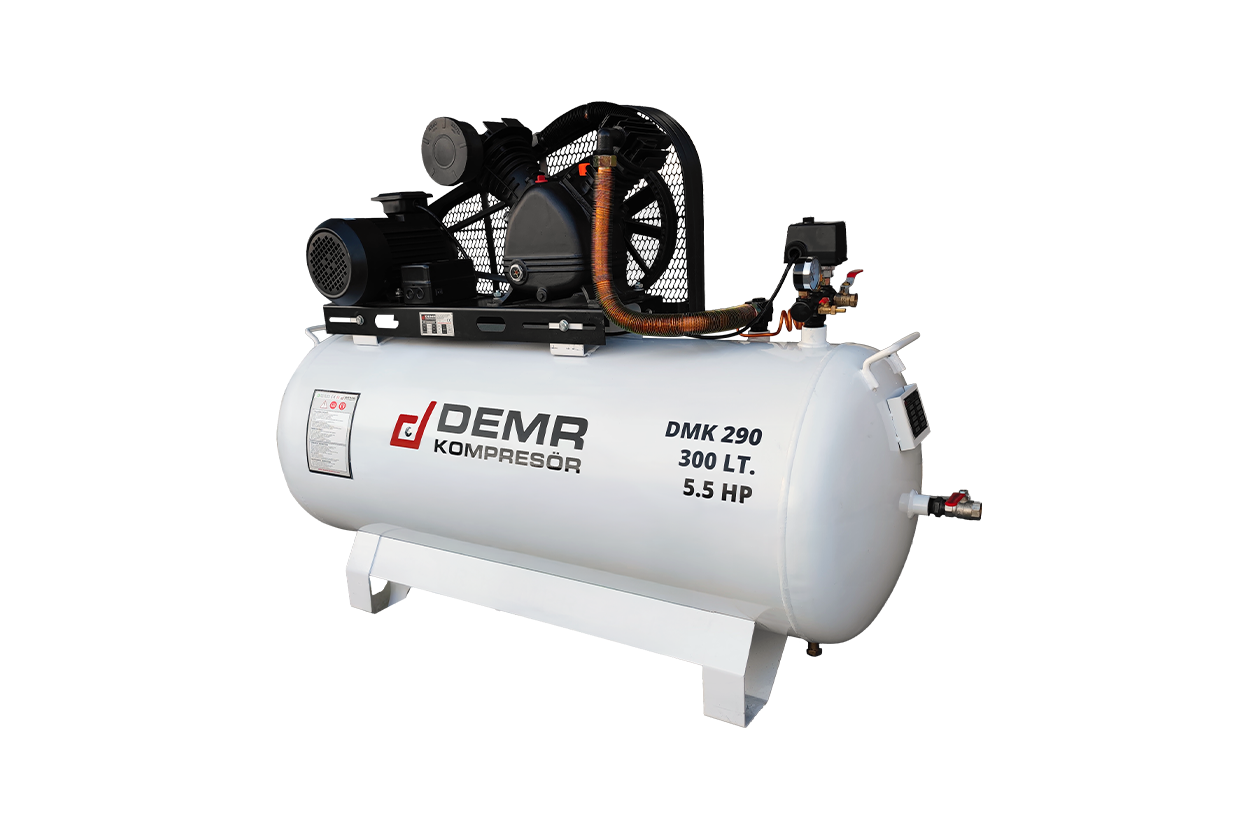 300 lt 2 Kafa 12 Bar 5.5 Hp Pistonlu Hava Kompresörü